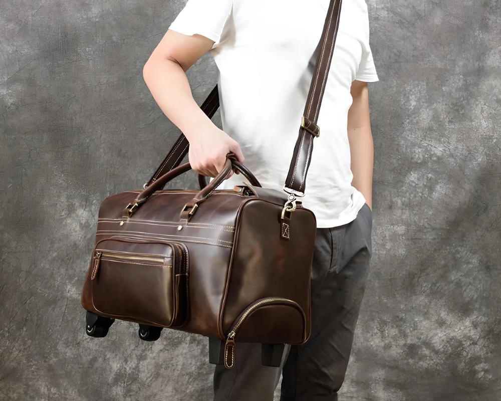 best leather carry on luggage